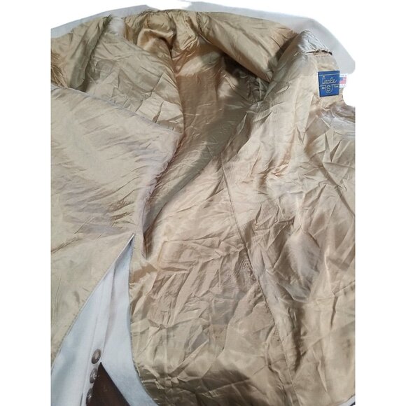 Circle S Dallas Texas Mens Blazer Sport Coat 46R Gray Micro Suede Two Button - Picture 12 of 12